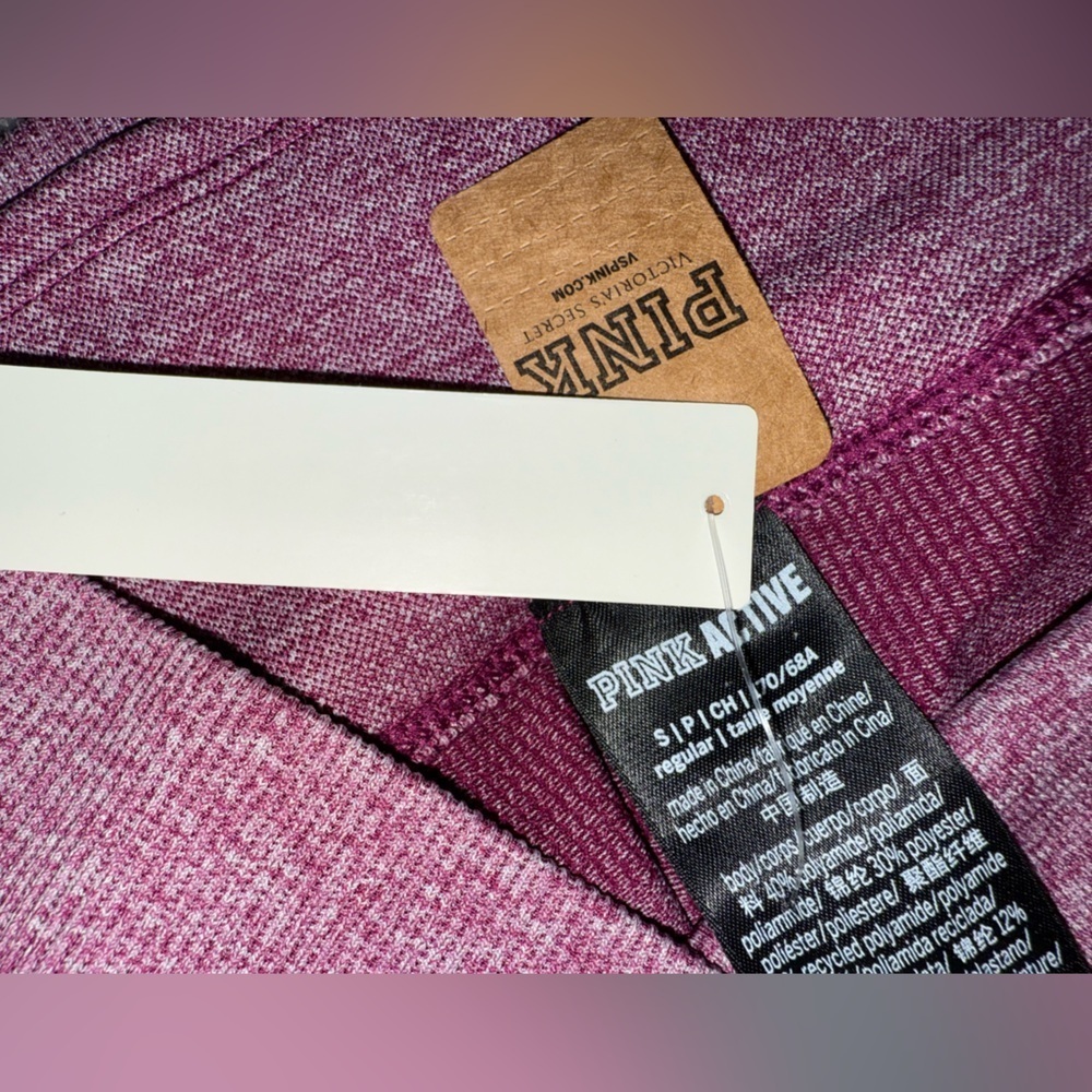 Pink seamless active leggings - Picture 2 of 4